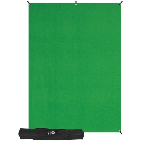 Westcott 5x7' X-Drop Wrinkle-Resistant Backdrop Kit, Chroma-Key Green