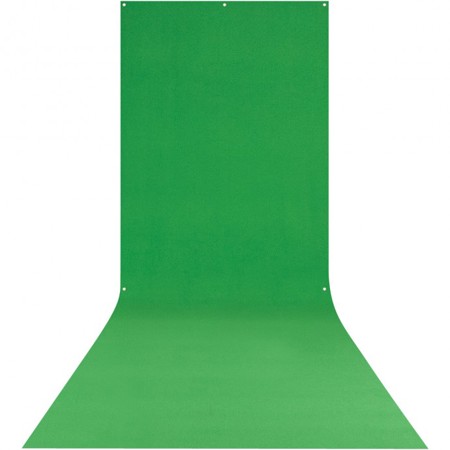 Westcott 5x12' X-Drop Wrinkle-Resistant Backdrop, Chroma-Key Green Sweep