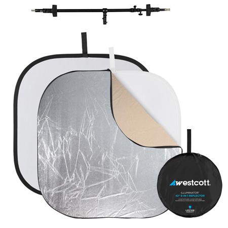 Westcott 6-in-1 42 inch Reflector Kit w/Westcott 72" Illuminator Arm Extreme