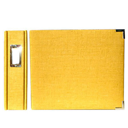 We-R-Memory Keepers Handmade Linen Post 12x12" Album 10 Pages F/20 Photos -Dijon