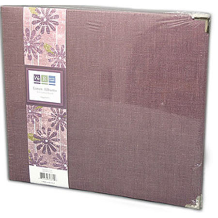 We-R-Memory Keepers 12x12" Handmade Linen Ring Album, Eggplant