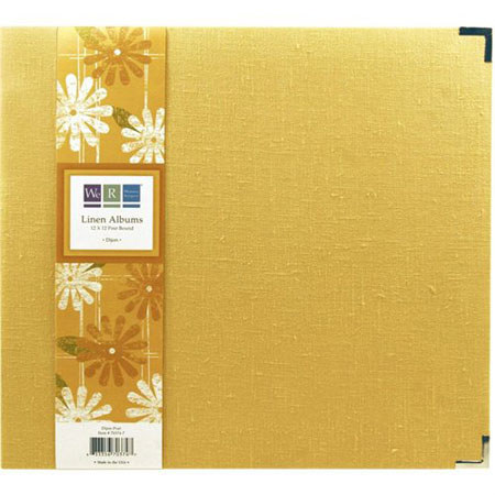 We-R-Memory Keepers 12x12" Handmade Linen Ring Album, Dijon