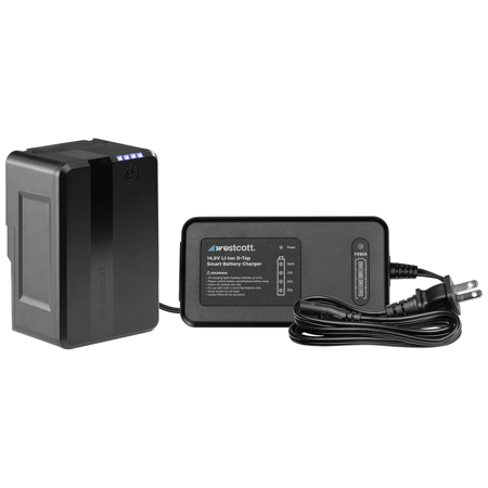 Westcott MV95 95Wh 14.8V 6400mAh Mini V-Mount Lithium-Ion Battery & Charger Kit
