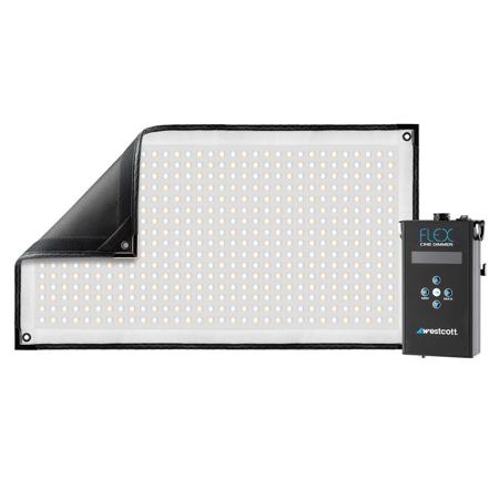 Westcott Flex Cine 1x2' Bi-Color Mat 1-Light Set, Dimmer, AC Adapter
