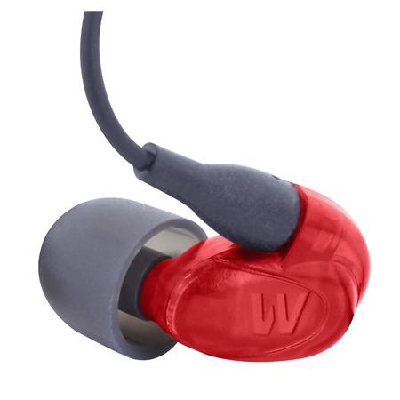 Westone UM1 Single Driver Noise-Isolating In-Ear Earphones, Red