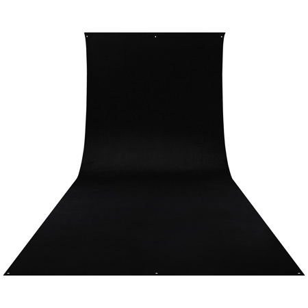 Westcott 9x20 Feet Wrinkle Resistant Cotton Background, Rich Black