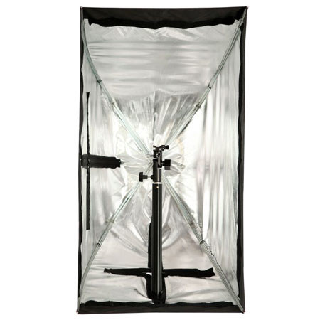 Westcott 2337 16x30" Apollo Strip with Removable Front Diffusion Panel - Fiberglass Frame