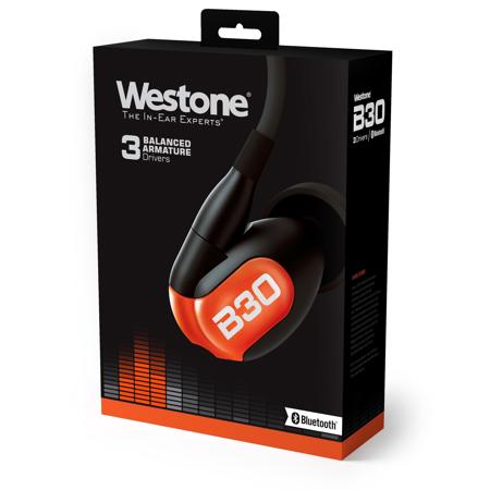 Westone B30 Three-Driver True-Fit Earphones with High-Definition MMCX & Bluetooth Cables