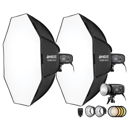 Westcott FJ400-SE 400Ws Daylight Studio Strobe 3-Light Kit with FJ-X3 S Trigger