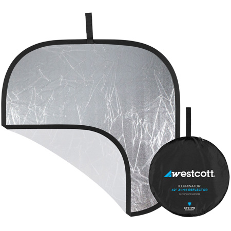 Westcott 42" Illuminator Collapsible 2-in-1 Silver/White Bounce Reflector