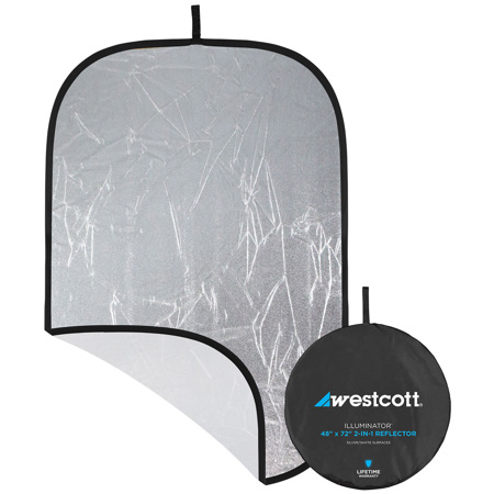 Westcott Illuminator Reflector Panel 48x72,Silver/White