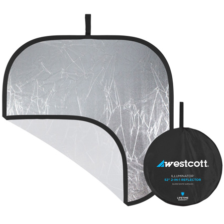 Westcott 52" Illuminator Collapsible 2-in-1 Silver/White Bounce Reflector