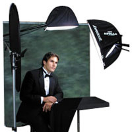 Westcott Monte Pro Kit Contains: 2 #2218 Mini Apollos, 1 #1305 Silver/Black Monte Illuminator, 1 #1100 Illuminator Arm