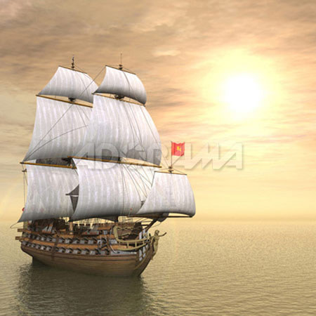 Westcott 6 x 8ft Pirate Ship, Muslin Background, 914