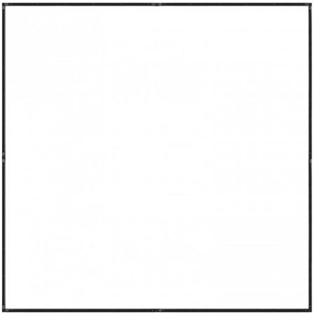 Westcott 8x8' Scrim Jim Cine Kit, Includes 3/4-Stop Diffuser, Silver/White Bounce Fabric, and Frame Set