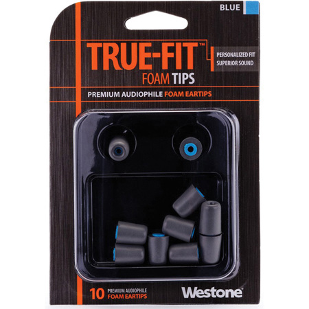 Westone TRUE-FIT Premium Foam Eartip, Pack of 10, Blue