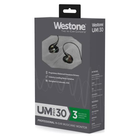 Westone UM Pro 30 Triple Driver Stereo In-Ear Headphones