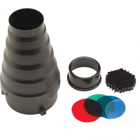 Westcott Snoot, Grid and 4 Gel Set for Strobelite