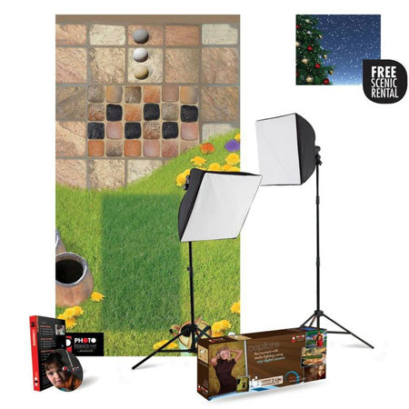 Westcott uLite 2-light 1000-watt Softbox Kit with FREE Wescott Backdrop Rental