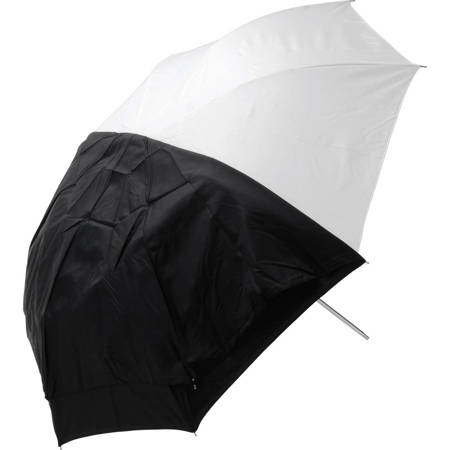 Westcott 60" Optical White Satin Umbrella with Removable Black Cover - Fiberglass Frame