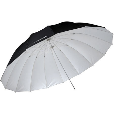 Westcott 7 Feet Parabolic Umbrella, White/Black