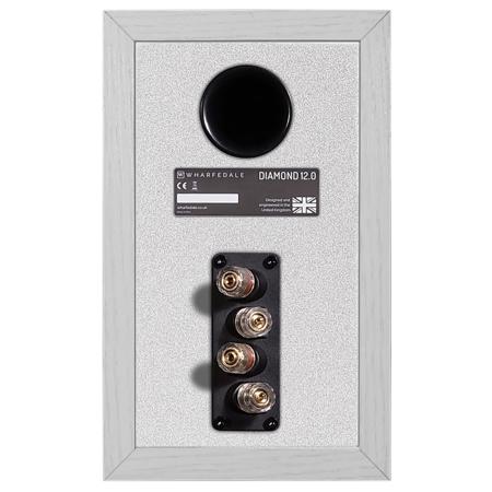 Wharfedale Diamond 12.0 4" 2-Way Bookshelf Speaker, Pair, White