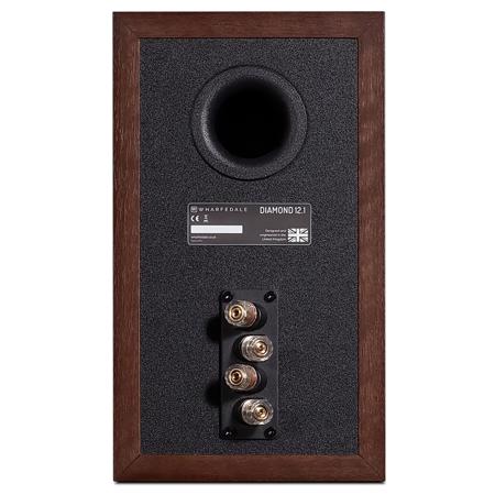 Wharfedale Diamond 12.1 5" 2-Way Bookshelf Speaker, Pair, Walnut