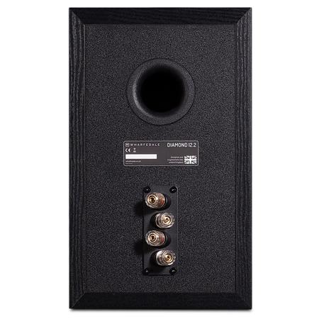 Wharfedale Diamond 12.2 6.5" 2-Way Bookshelf Speaker, Pair, Black