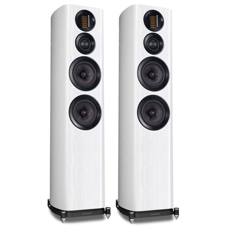 Wharfedale EVO4.4 Dual 6.5" 3-Way Floorstanding Speakers, Pair, White Ash