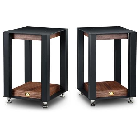 Wharfdale 17" Tall Speaker Stands for Linton Speakers, Pair, Walnut