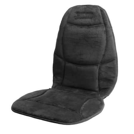Wagan Soft Velour Heated Seat Cushion, Black