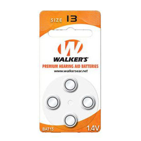 Walkers Game Ear 4-Pack #312 Air Cell Batteries, fits all Digital Gamer Ear ITC