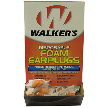 Walkers Game Ear Foam Ear Plugs, 200 Pair Box