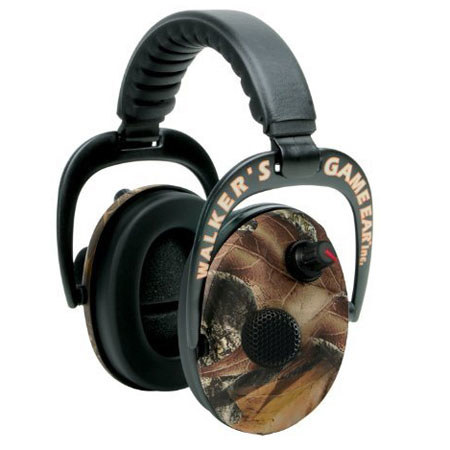 Walkers Game Ear Power Muffs with Adjustable Frequency Tuning, Mossy Oak
