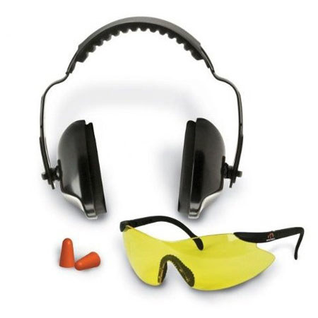 Walkers Game Ear Sport Combo Kit, Shooting Glasses, Range Ear Muffs, Ear Plugs