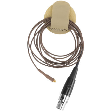 Wireless Mic Belts Cable Discs Management Tabs, Tan, 20-Pack
