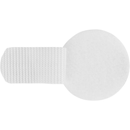 Wireless Mic Belts Cable Discs Management Tabs, White, 50-Pack