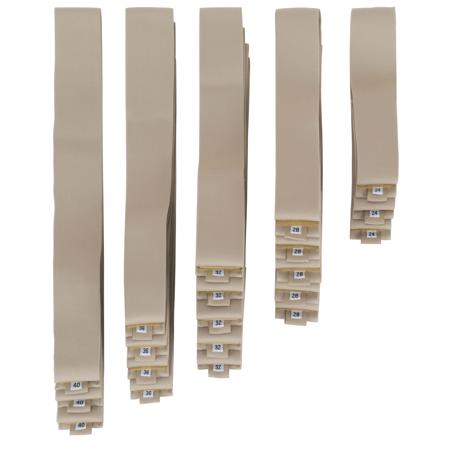 Wireless Mic Belts Assorted Size Belt Pack, Tan, 20-Pack