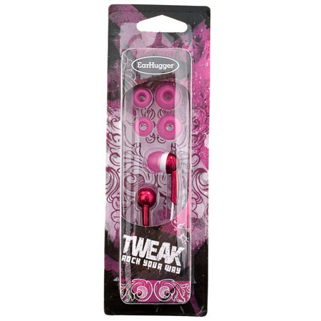 Wicked EH-273 EarHugger Tweak MicroMetallics Stereo Earbuds - Pink