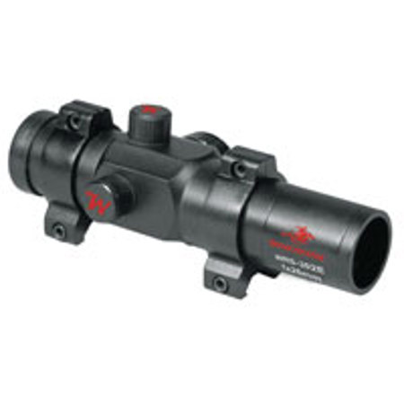 Winchester 1 x 26 mm Waterproof, Fogproof, and Shockproof Riflescope with Red Dot Reticle