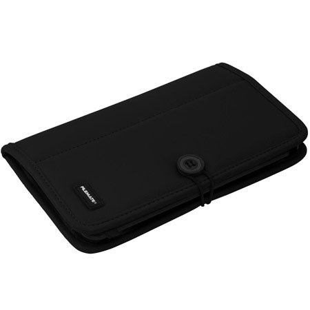 Wintec FileMate Eco 7" Tablet Faux Leather Case with Loop Closure, Black