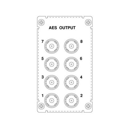 Wohler 8-Pair 16-Channel AES Audio Output Module, AMP2-E16V-M&AMP2-16V-M Monitor