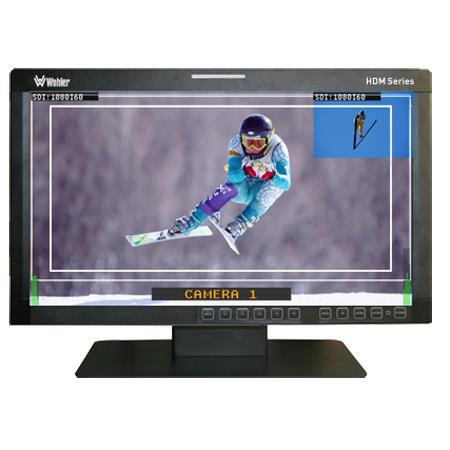 Wohler HDM-215-3G-TT 21.5" 3G/HD/SD-SDI Dual Split Screen LCD Video Monitor, 1920x1080