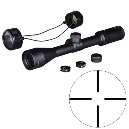 Weaver 3-9x40 Kaspa Rimfire Riflescope, Dual-X Reticle, 1" Center Tube