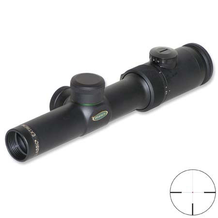 Weaver 1.5 - 4.5 x 24mm Classic Extreme Series Riflescope, Matte Black Finish with Illuminated German # 4 Reticle, 30mm Tube