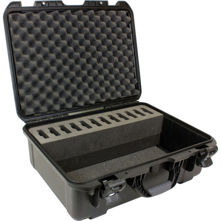 Williams Sound Large Heavy-duty Carry Case with Foam for 12x Digi-Wave DLT 100 Transceivers or DLR 50 Digital Receivers
