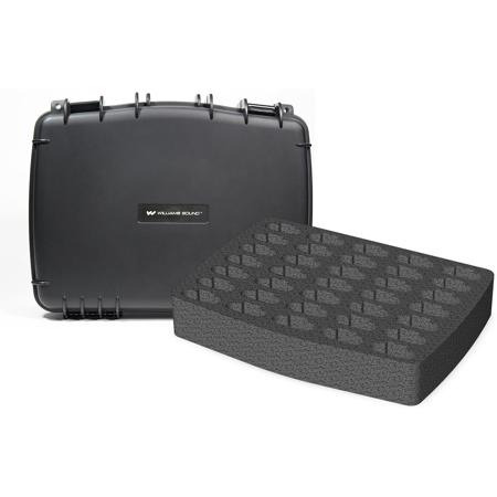Williams Sound Water Resistant Carry Case with 35 Slot Foam Insert, Large