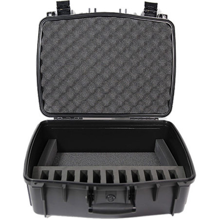 Williams Sound Water Resistant Carry Case with 11 Slot Foam Insert, Large