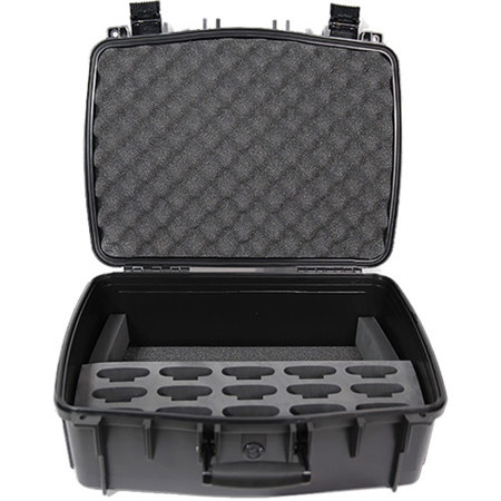 Williams Sound Water Resistant Carry Case with 15 Slot Foam Insert, Large
