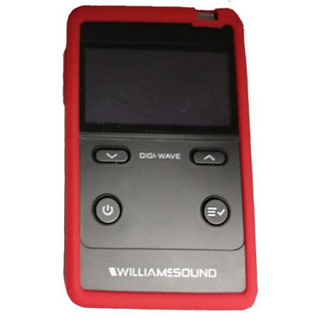 Williams Sound Silicone Skin with Lanyard and Wrist Strap, Red